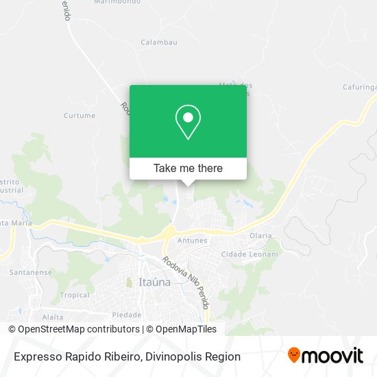 Expresso Rapido Ribeiro map
