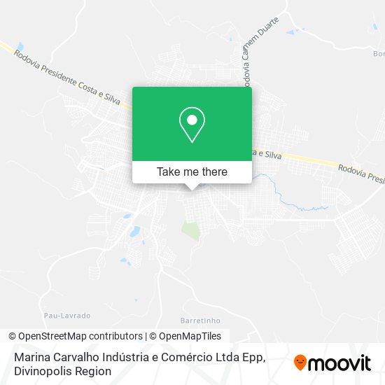 Mapa Marina Carvalho Indústria e Comércio Ltda Epp