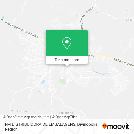 FM DISTRIBUIDORA DE EMBALAGENS map