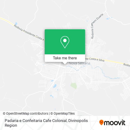 Padaria e Confeitaria Cafe Colonial map