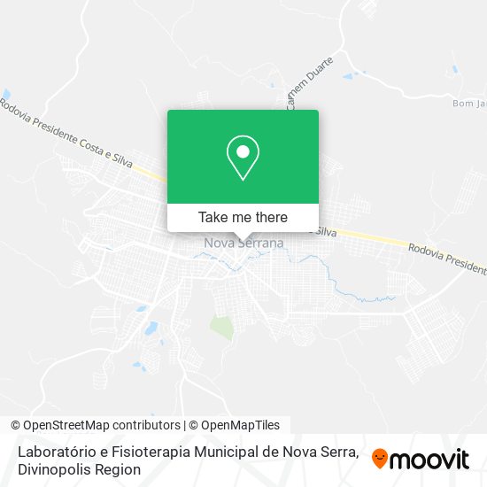 Laboratório e Fisioterapia Municipal de Nova Serra map