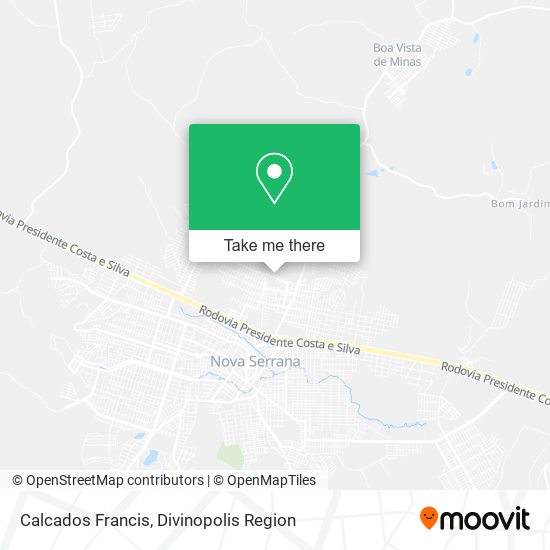 Calcados Francis map