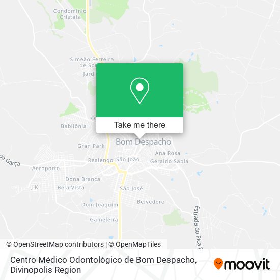 Centro Médico Odontológico de Bom Despacho map