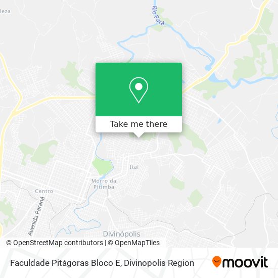 Faculdade Pitágoras Bloco E map