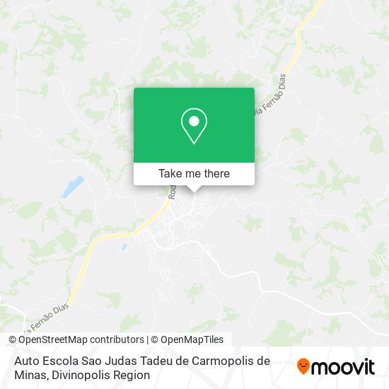 Auto Escola Sao Judas Tadeu de Carmopolis de Minas map