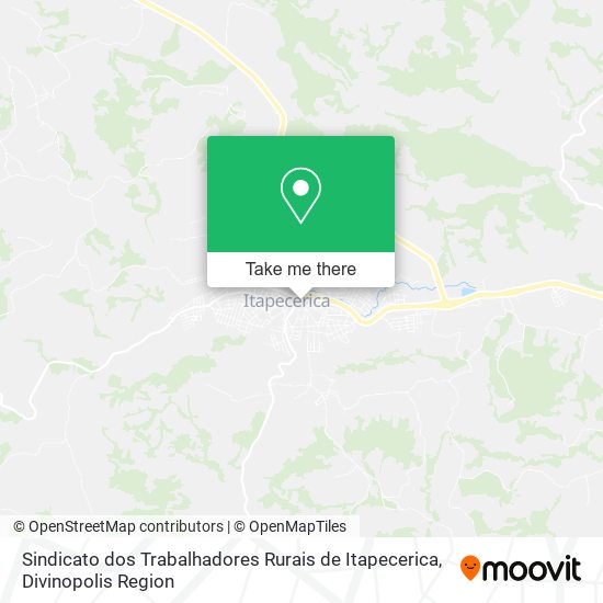 Sindicato dos Trabalhadores Rurais de Itapecerica map