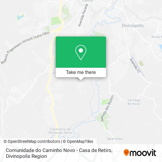 Comunidade do Caminho Novo - Casa de Retiro map