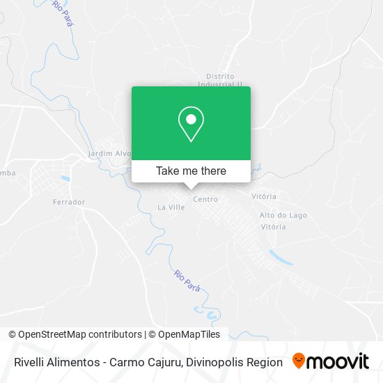 Rivelli Alimentos - Carmo Cajuru map