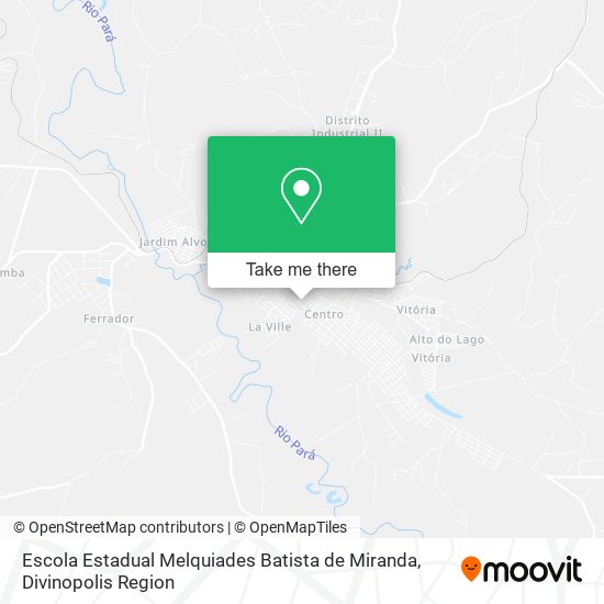 Mapa Escola Estadual Melquiades Batista de Miranda