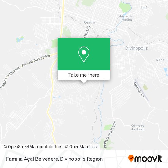 Familia Açaí Belvedere map