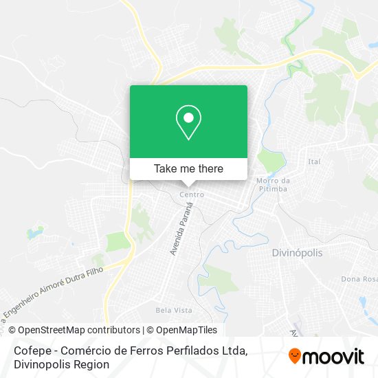 Cofepe - Comércio de Ferros Perfilados Ltda map