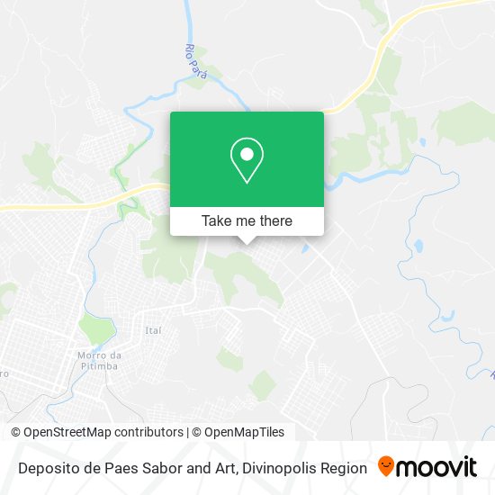 Deposito de Paes Sabor and Art map