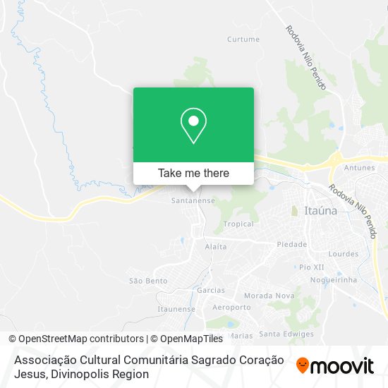 Mapa Associação Cultural Comunitária Sagrado Coração Jesus