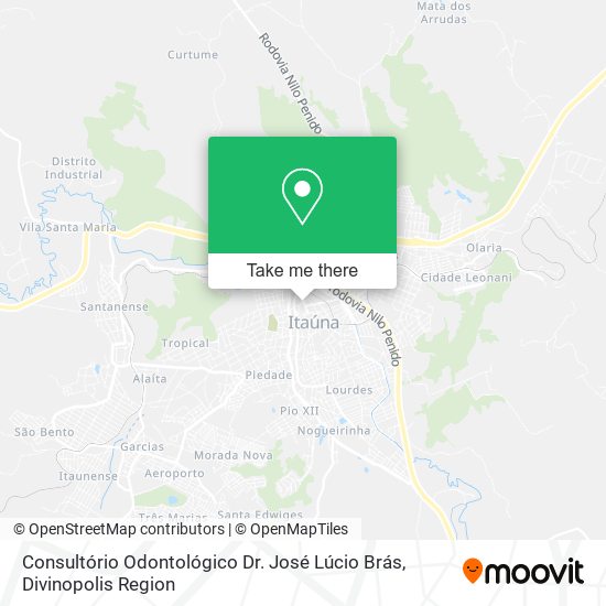 Consultório Odontológico Dr. José Lúcio Brás map