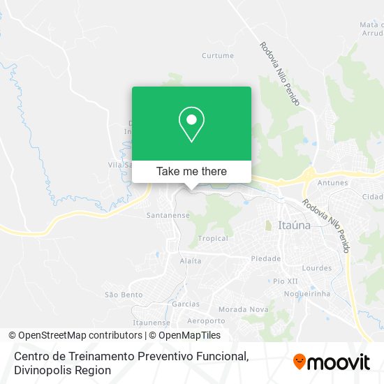 Mapa Centro de Treinamento Preventivo Funcional