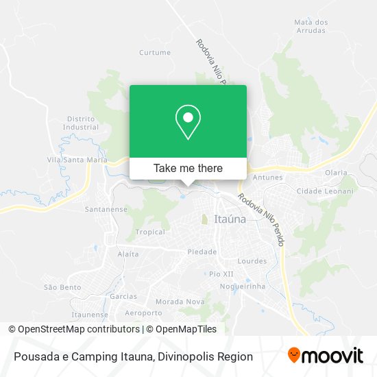 Mapa Pousada e Camping Itauna