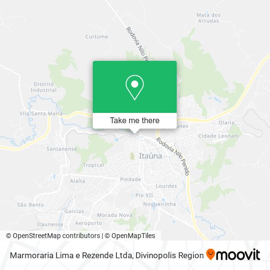 Mapa Marmoraria Lima e Rezende Ltda