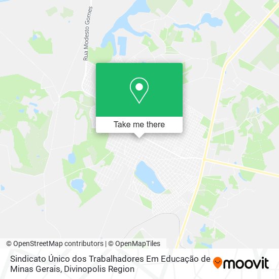 Sindicato Único dos Trabalhadores Em Educação de Minas Gerais map