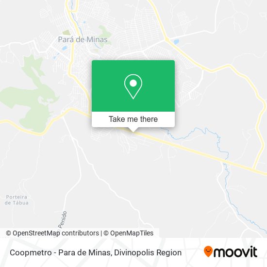 Coopmetro - Para de Minas map