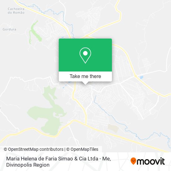 Mapa Maria Helena de Faria Simao & Cia Ltda - Me