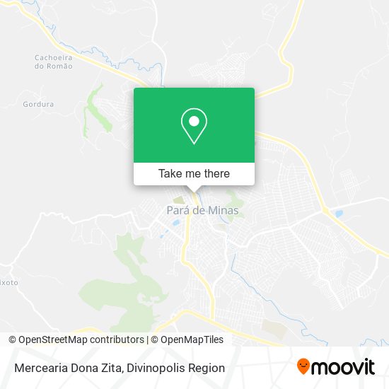 Mapa Mercearia Dona Zita