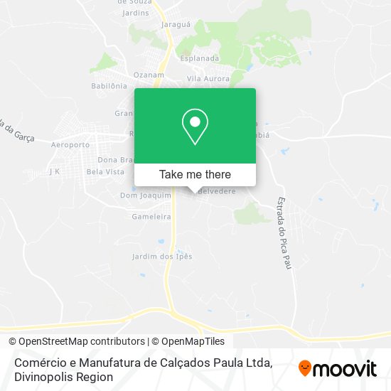 Comércio e Manufatura de Calçados Paula Ltda map