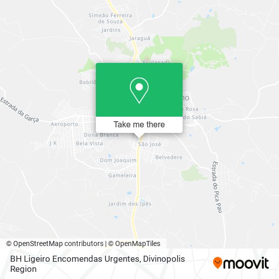BH Ligeiro Encomendas Urgentes map