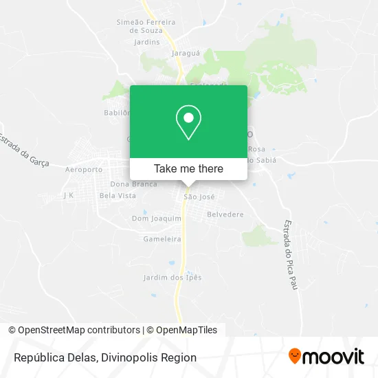 República Delas map