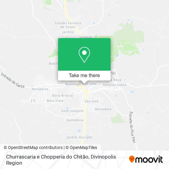 Mapa Churrascaria e Chopperia do Chitão
