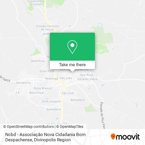 Ncbd - Associação Nova Cidadania Bom Despachense map