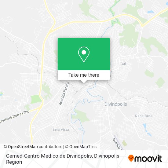 Mapa Cemed-Centro Médico de Divinópolis