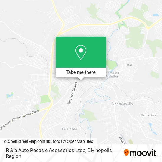 R & a Auto Pecas e Acessorios Ltda map