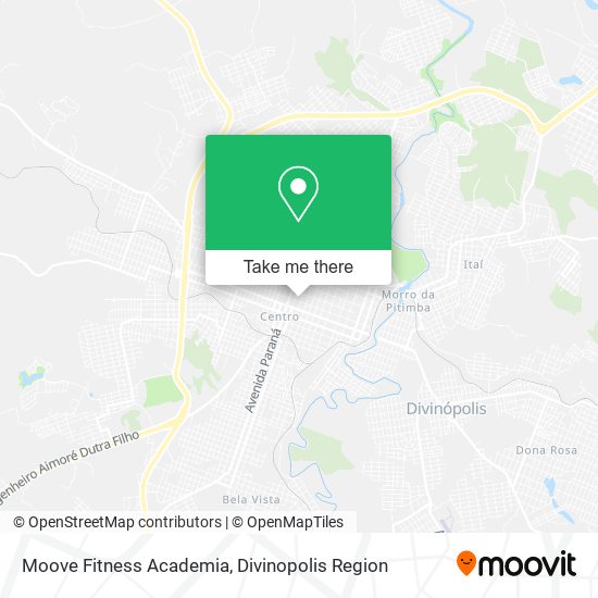 Mapa Moove Fitness Academia