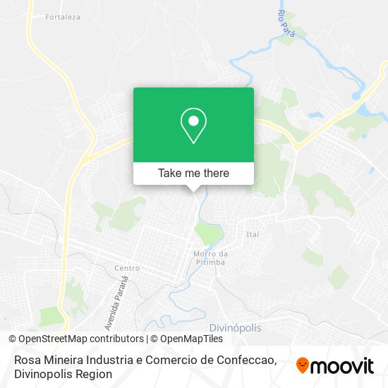 Rosa Mineira Industria e Comercio de Confeccao map