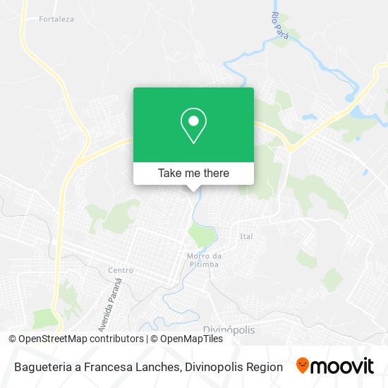 Bagueteria a Francesa Lanches map