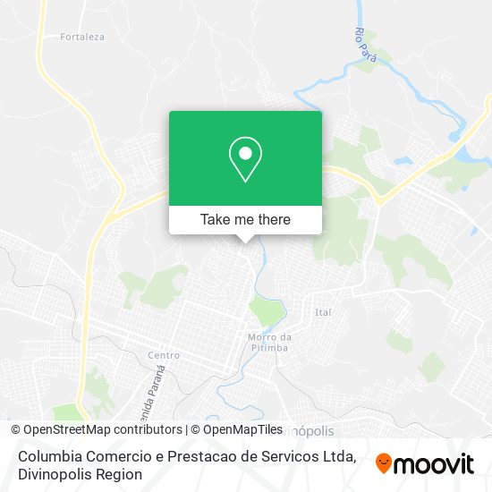 Columbia Comercio e Prestacao de Servicos Ltda map