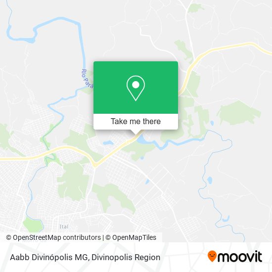 Mapa Aabb Divinópolis MG