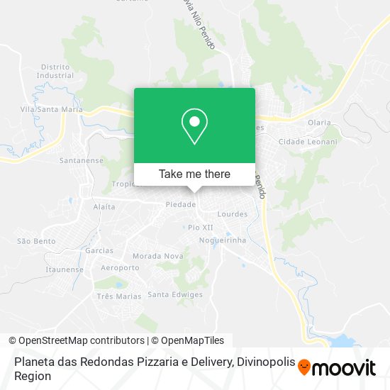 Planeta das Redondas Pizzaria e Delivery map