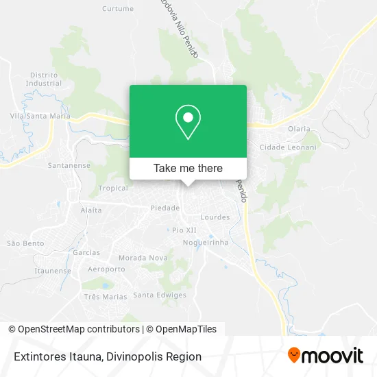 Extintores Itauna map