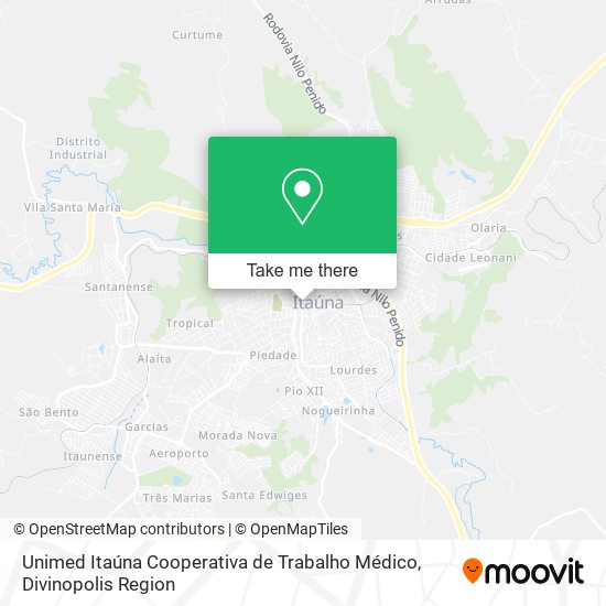 Unimed Itaúna Cooperativa de Trabalho Médico map