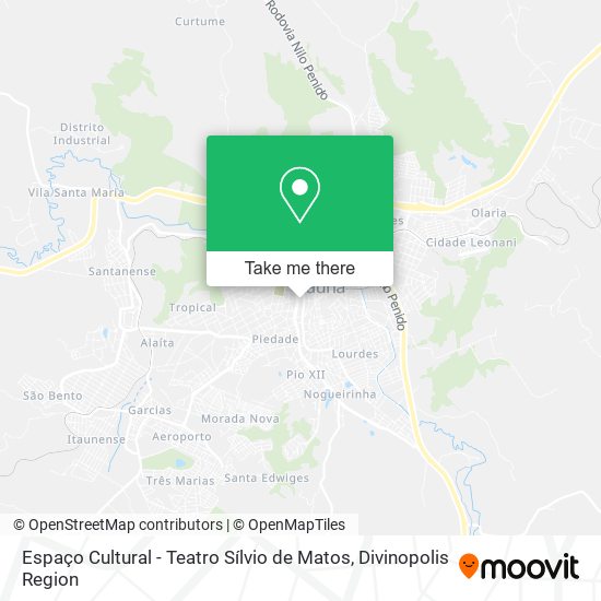 Mapa Espaço Cultural - Teatro Sílvio de Matos