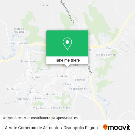 Mapa Aerafe Comercio de Alimentos