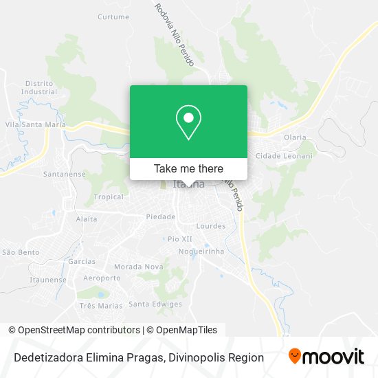 Mapa Dedetizadora Elimina Pragas