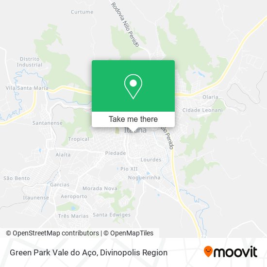 Mapa Green Park Vale do Aço