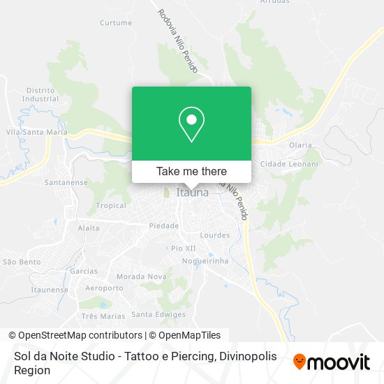 Mapa Sol da Noite Studio - Tattoo e Piercing