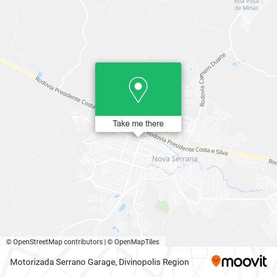 Motorizada Serrano Garage map