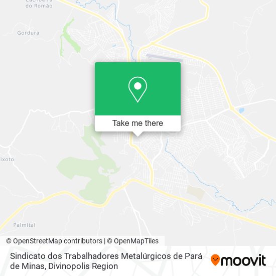 Sindicato dos Trabalhadores Metalúrgicos de Pará de Minas map