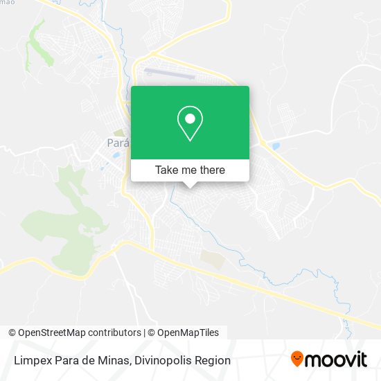 Limpex Para de Minas map