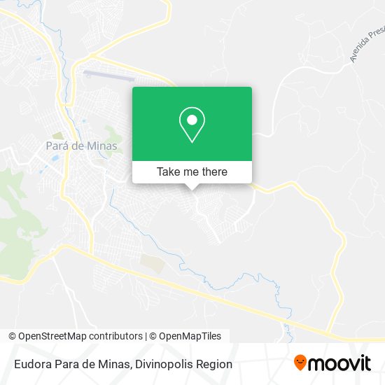 Mapa Eudora Para de Minas