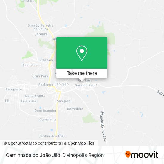 Caminhada do João Jiló map